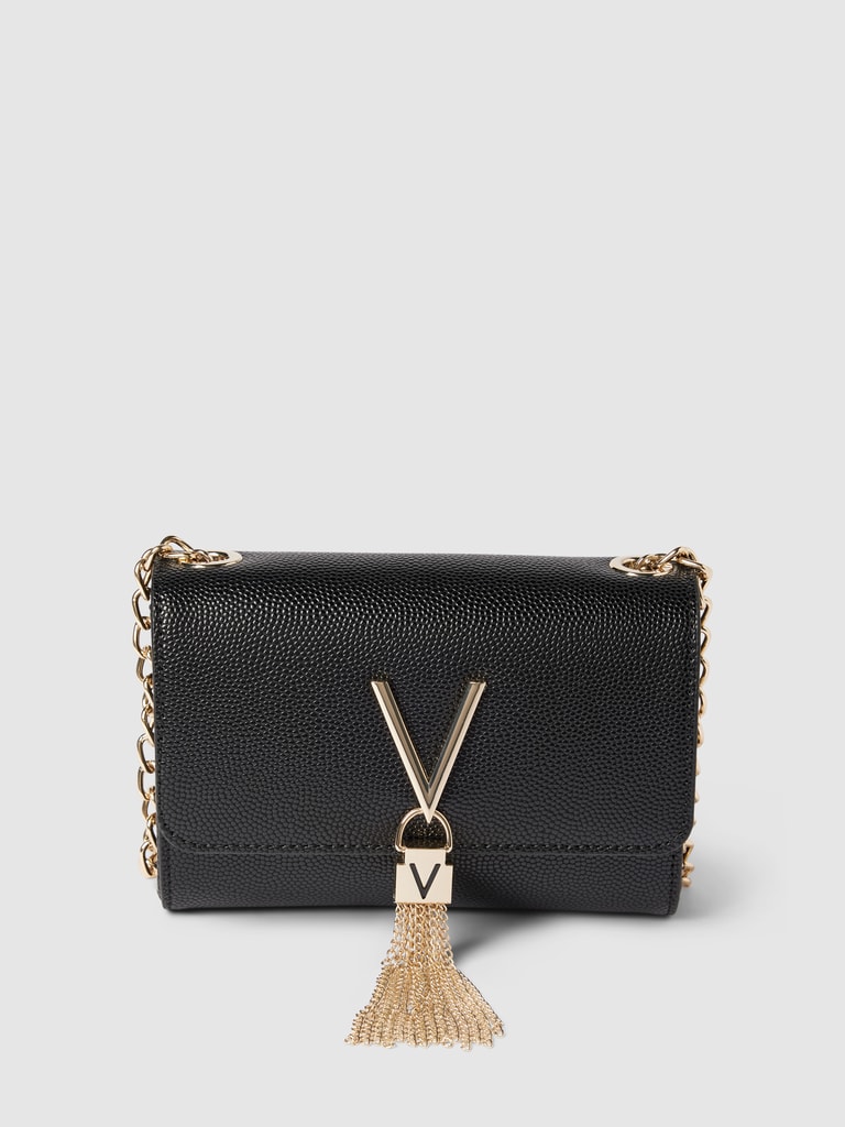 VALENTINO BAGS Handtas met labeldetails, model 'DIVINA' in zilver