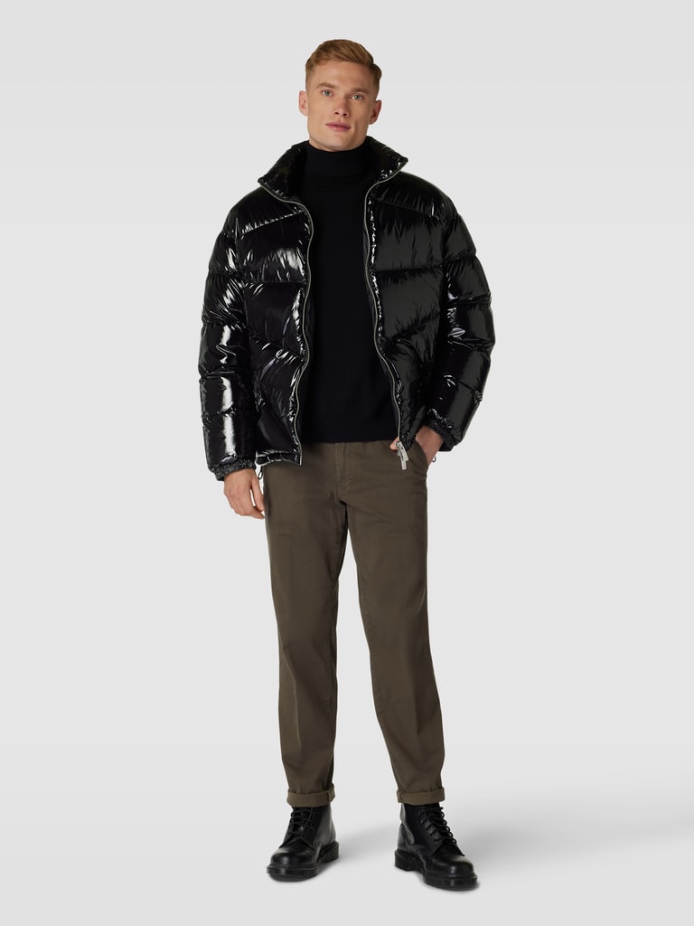 Armani exchange black puffer jacket online