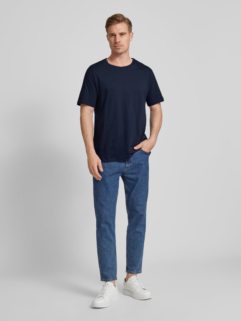 Schiesser T-shirt met geribde ronde hals in beige online kopen | P&C