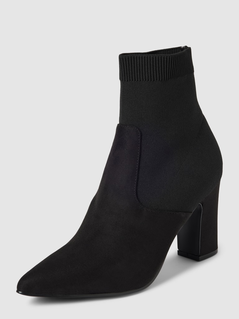 Stiefeletten Mit Weitem Schaft Und Absatz Steve Madden Stiefeletten mit elastischem Schaft und Blockabsatz (black