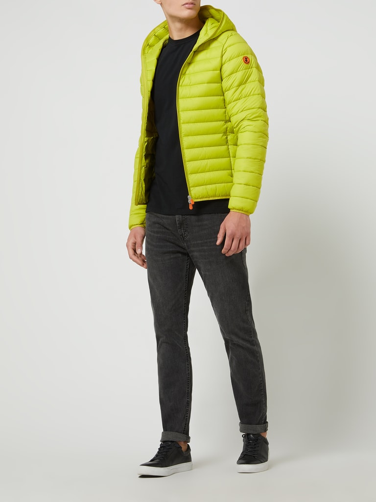 Veste à Capuche Homme Save The Duck Grise Connor – Doudoune Légère Plumtech, Taille L, Neuve Avec étiquettes