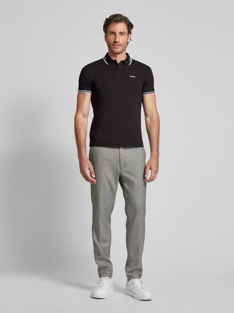 BOSS Green Slim Fit Poloshirt mit Label-Print Modell 