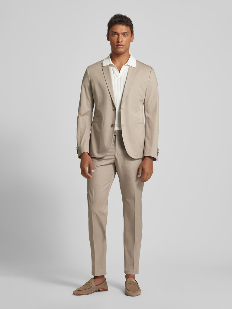 Drykorn Anzug im unifarbenen Design Modell 'Irving' (beige) online