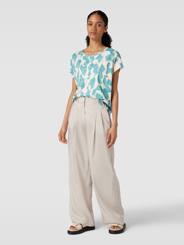 TOM TAILOR T-Shirt Donna Con Elastico In Vita - Fantasia - Casual Chic