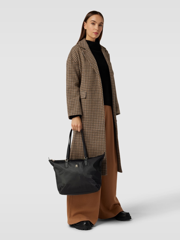 ぽっぴー Tommy Hilfiger torebka shopper tkanina czarny (8720644666197