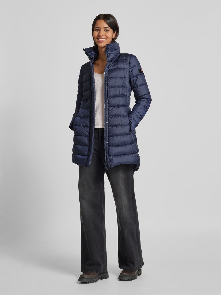 Peuterey Steppmantel mit Stehkragen Modell 'SOBCHAK' (dunkelblau