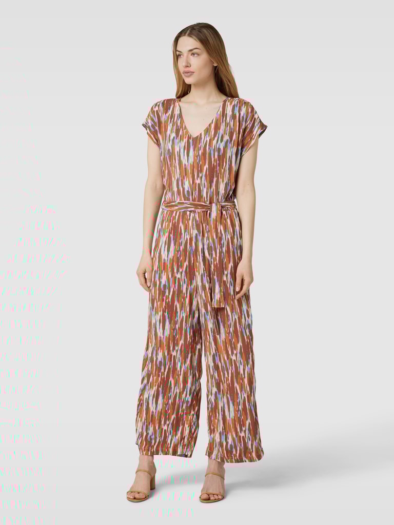 B.Young Jumpsuit aus reiner Viskose mit AnimalPrint Modell 'Joella