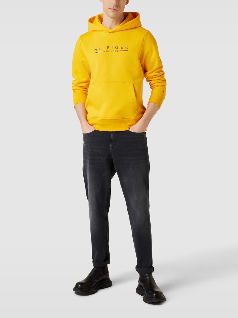 Tommy Hilfiger Hoodie mit Label-Print (gelb) online kaufen