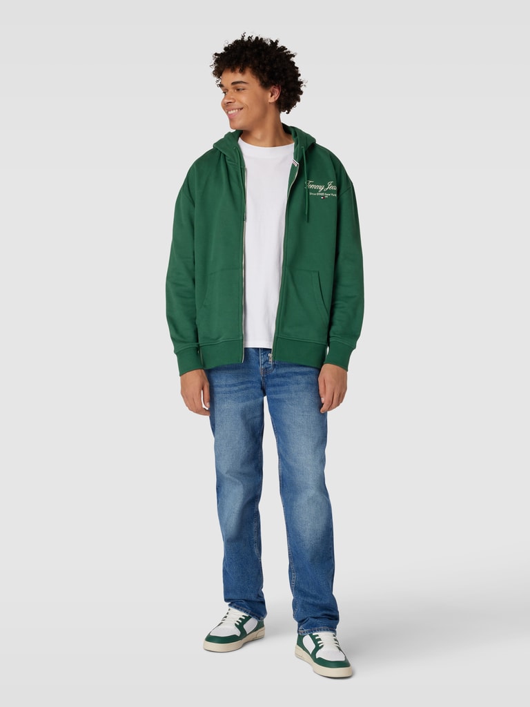 Tommy Jeans Sweatjacke mit Label-Stitching Modell 