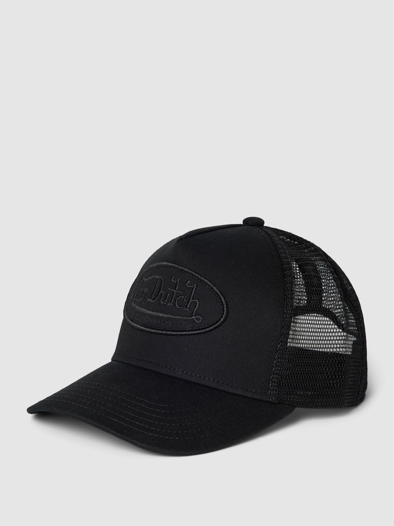 Bexxwell Trucker Cap blauw/zwart met logo-patch (optimale pasvorm, pet, blauw, zwart, truckercap, logo, pet, uniseks), blauw/zwart, One size