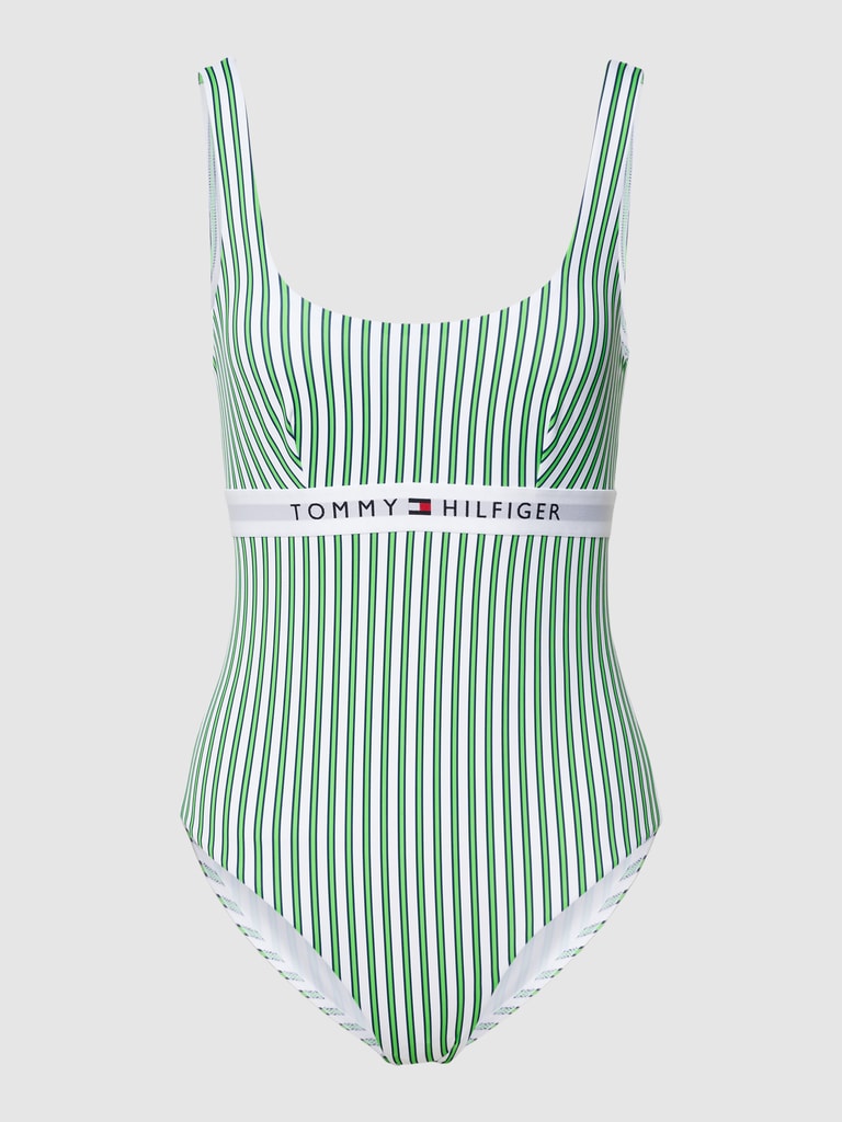 TOMMY HILFIGER Badpak Met Streepmotief In Groen Gem leerd Online Kopen tommy-hilfiger-badpak-met-streepmotief-in-groen-gem-leerd-online-kopen