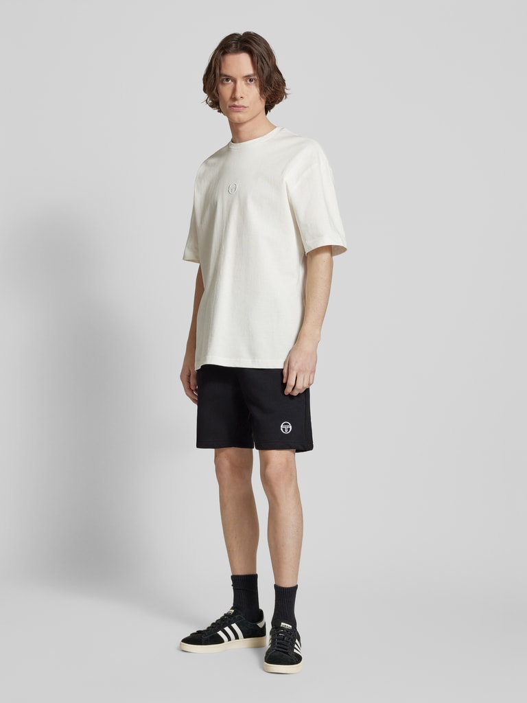 Dpm74 Sergio Tacchini Regular Fit Sweatshorts mit Logo-Stitching Modell ...