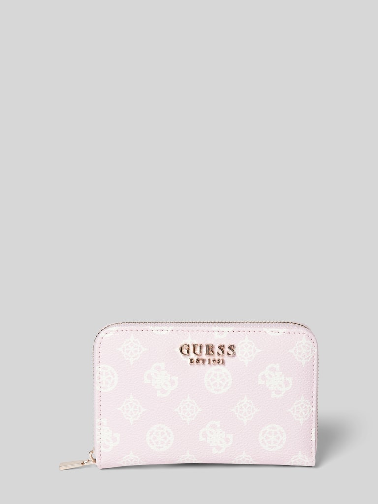 Guess Portemonnaie mit Label-Detail Modell 'LAUREL' (pink) online