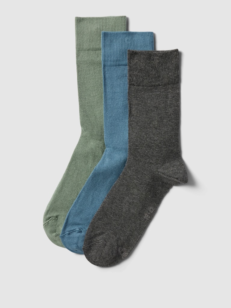 S.Oliver Sneakersocken 3er Pack Unisex – Weiche Baumwolle, Elastische Bündchen