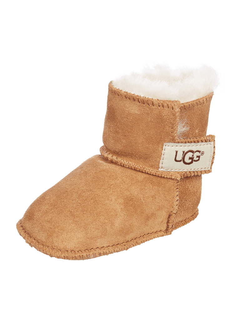 UGG Baby Boots aus Veloursleder mit Klettverschluss (beige) online kaufen