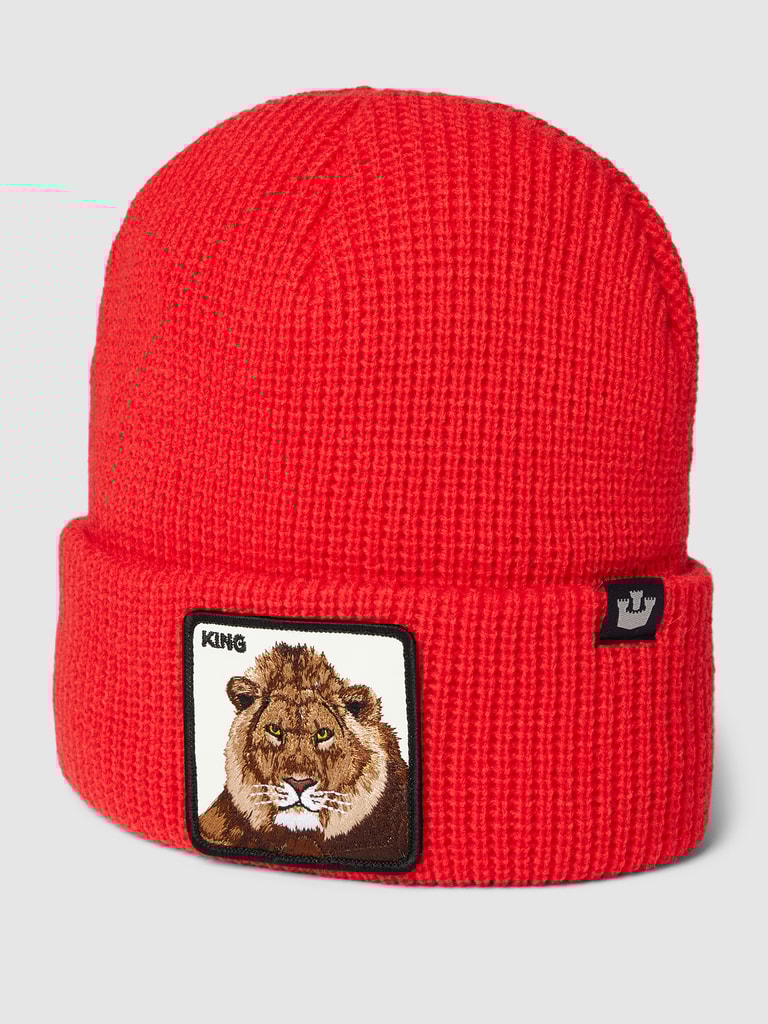 GOORIN BROS.Beanie mit Motiv-Patch Modell 'JUNGLE JANGLE' in rot