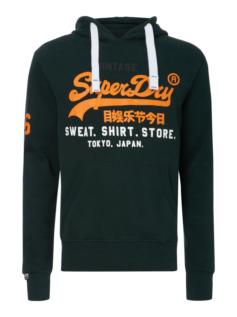 Superdry Hoodie mit großem Print (dunkelgrün) online kaufen