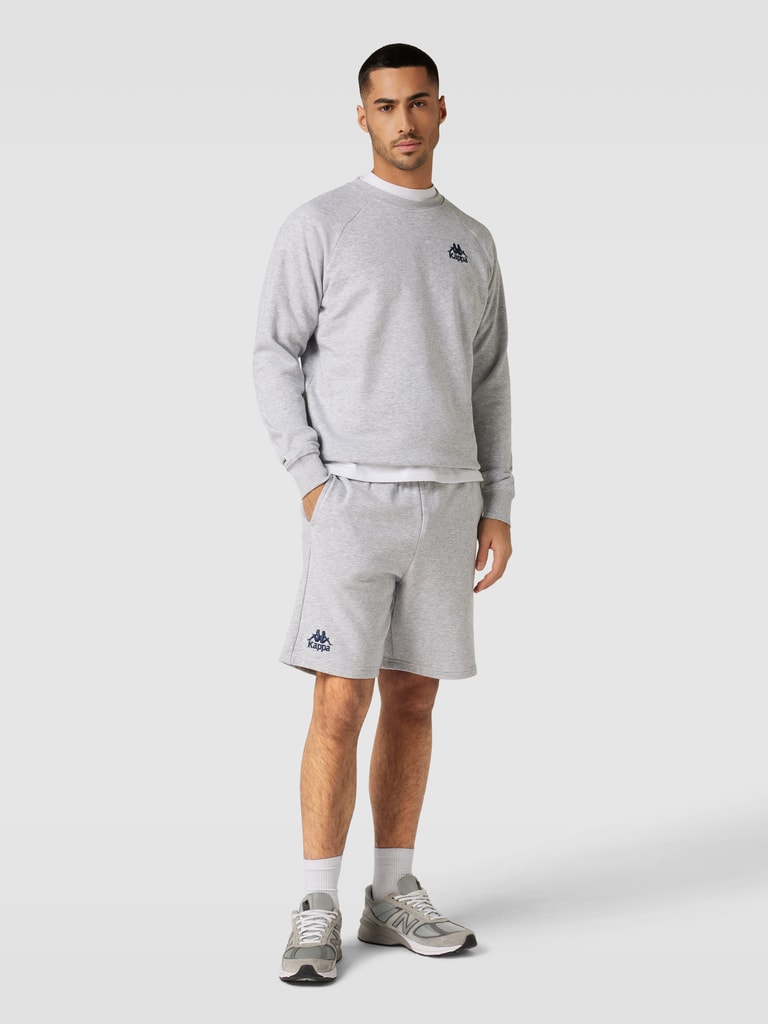 Kappa Label Kappa Sweatshirt mit Label-Stitching Modell 'TAULE' (hellgrau melange ...