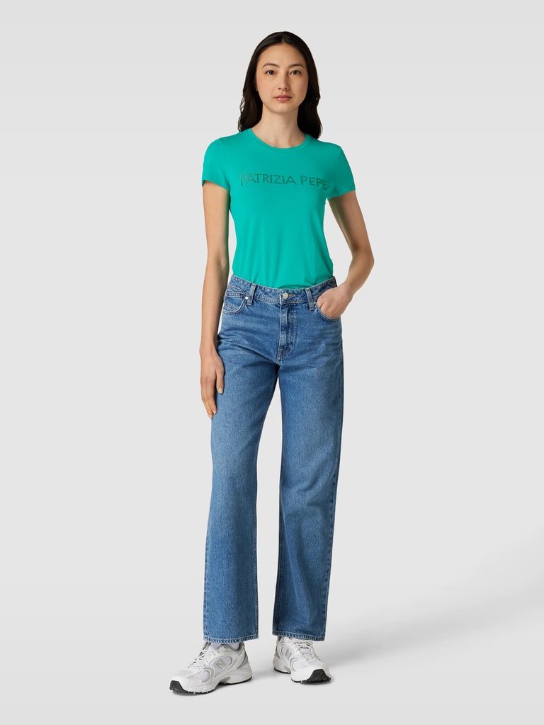 Patrizia Pepe Black Organic Cotton Women T-Shirt