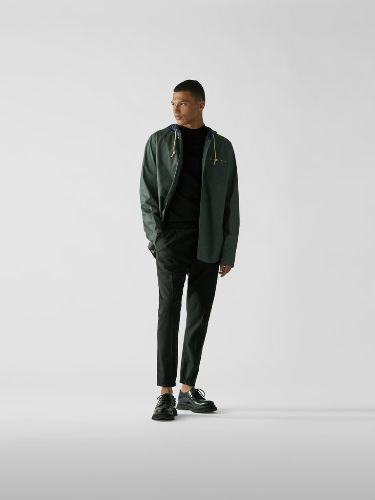 Marni Sweatjacke mit Kapuze (dunkelgruen) online kaufen