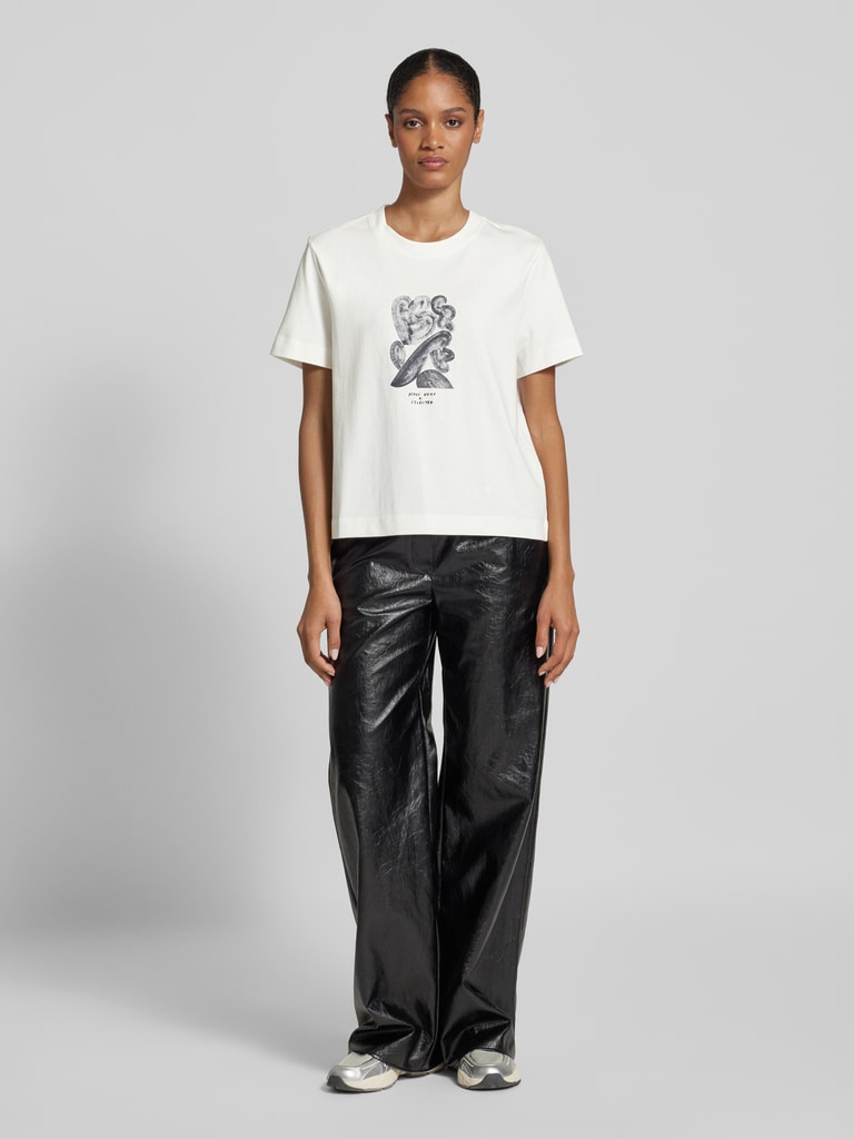 Shirt, Slim, Rundhalsausschnitt, Langarm, Tiefes Aqua | Ulla Popken