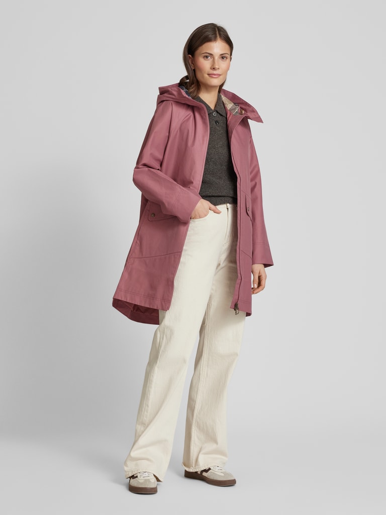 Barbour Lange jas met tweewegsritssluiting, model 'Heron' in