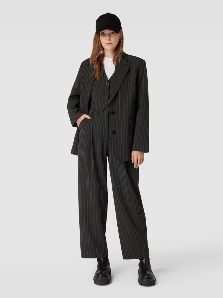 Arden broek met strikceintuur in grijs main image 1