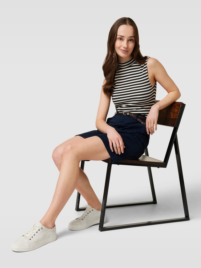 LACE & BEADS Knielange rok met plissévouwen in petrol online kopen | P&C