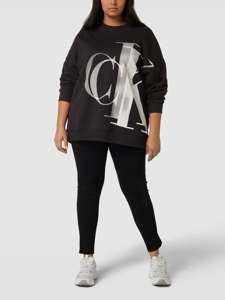 Ck Plus CK Jeans Plus PLUS SIZE Sweatshirt mit Label-Print Modell 'PLUS ...