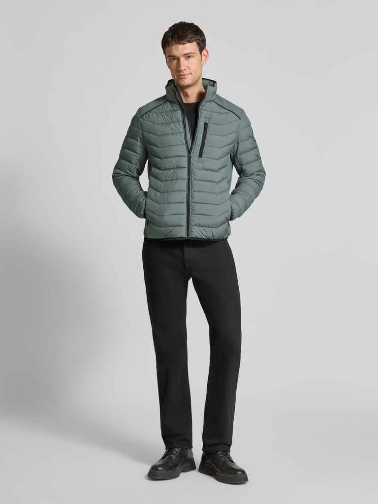 Tom Tailor Regular Fit Steppjacke mit Reißverschluss (oliv) online