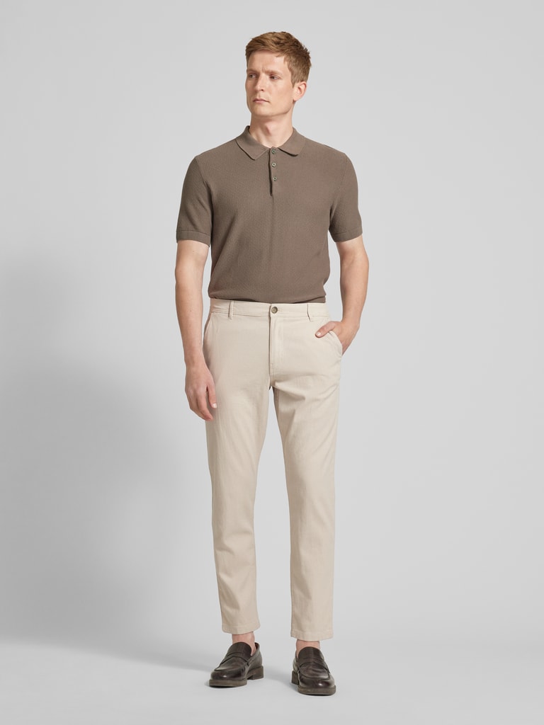 SELECTED HOMME Slim Fit Stoffhose mit Strukturmuster Modell 