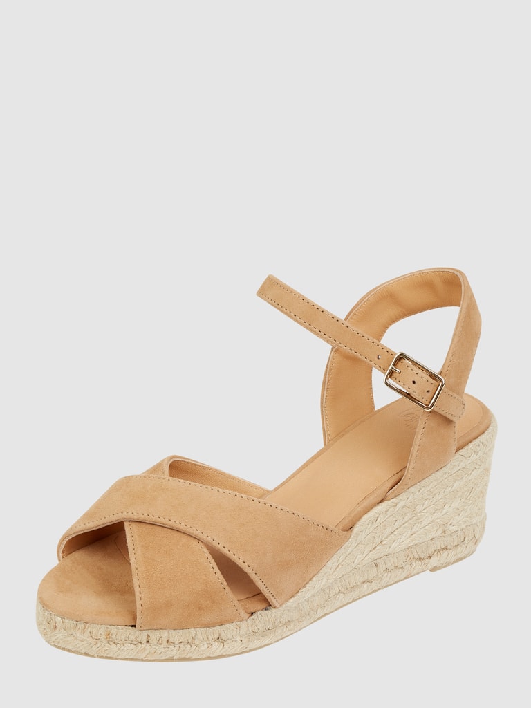 Castañer Wedges aus Veloursleder Modell 'Blaudell' (camel) online kaufen