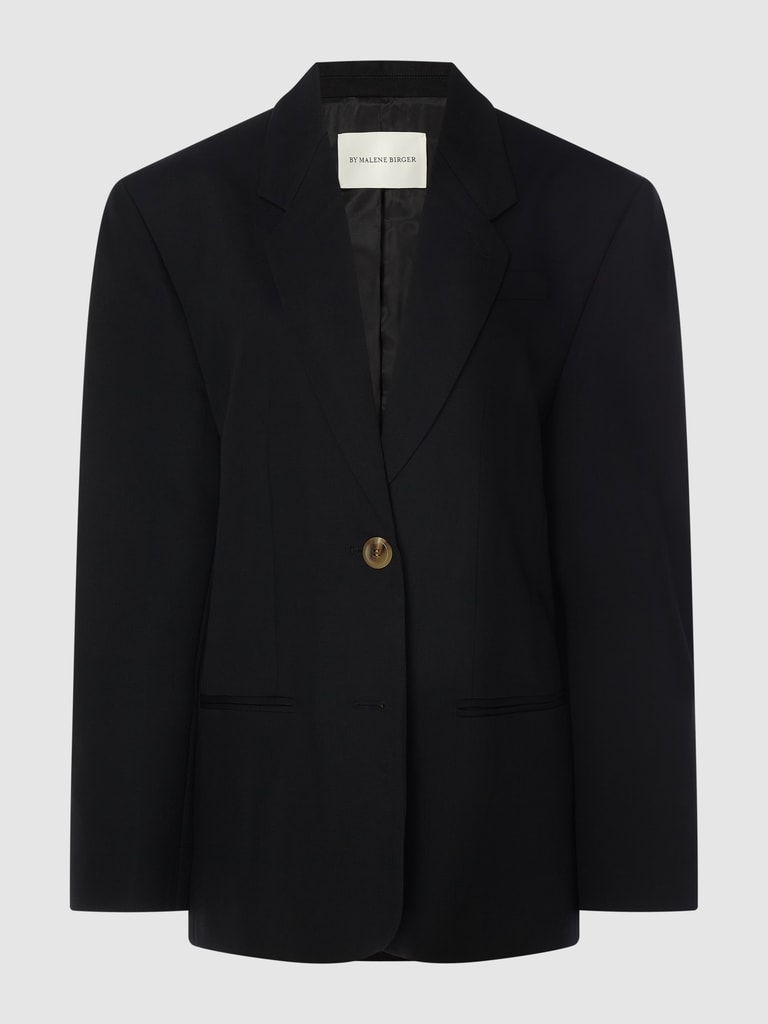 BY MALENE BIRGER Women's Rosettan Textured Cotton Blend Blazer in Nature Size 10 main image 1