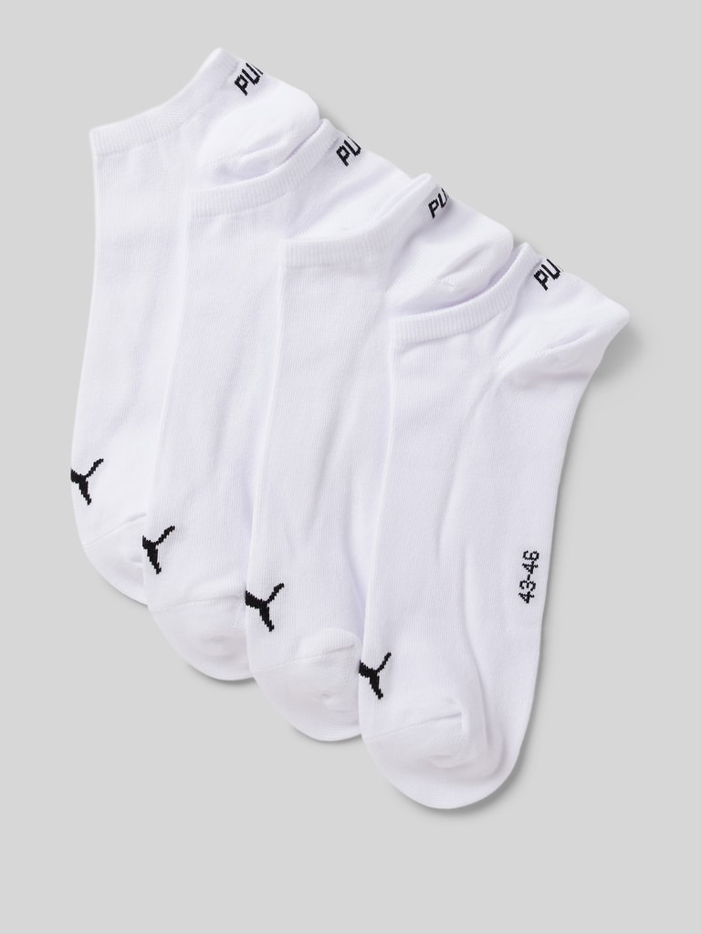 Puma Sneakersocken mit Label-Schriftzug im 4er-Pack (weiss) online kaufen