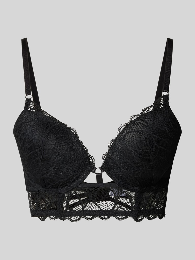 LASCANA Push-up-bh met kant, model 'Alicia' in zwart online kopen
