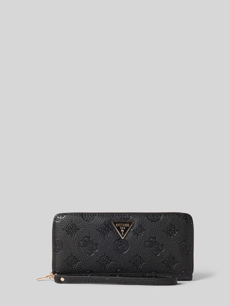 Guess Portemonnaie mit Label-Applikation Modell 'CRESIDIA II' (black ...
