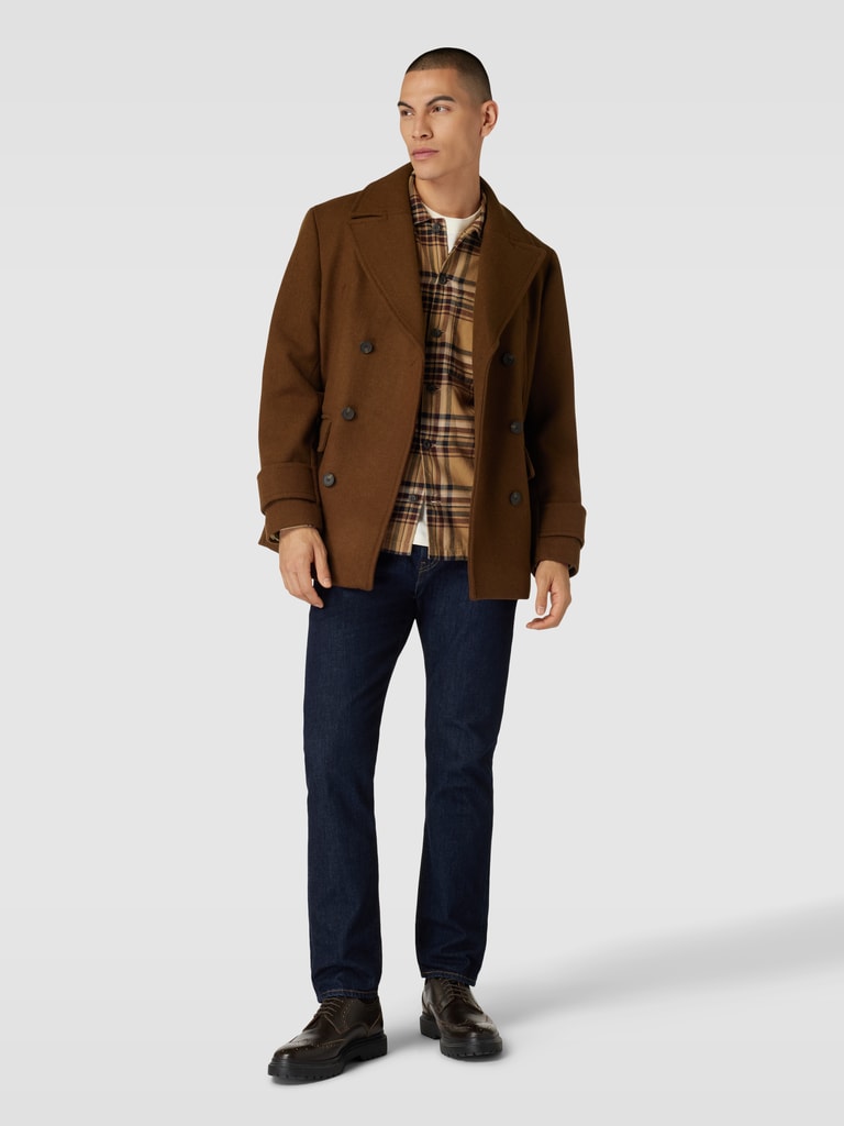 Esprit Collection Mantel mit Reverskragen Modell 'PEA' (rostrot