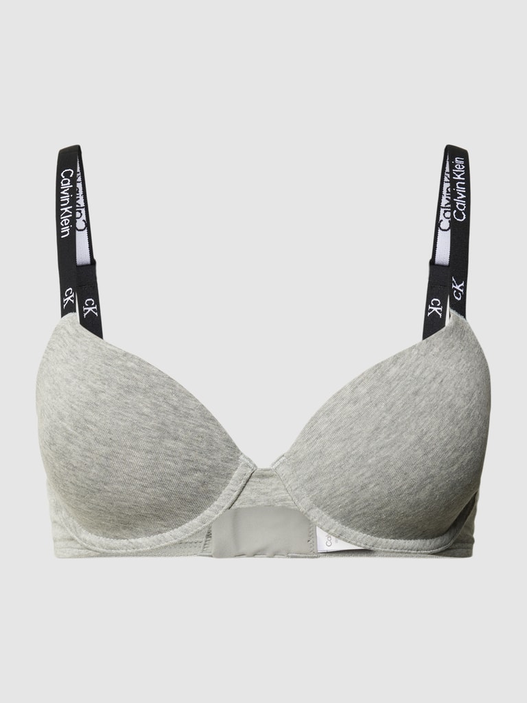 Kup online Calvin Klein Underwear Biustonosz trójkątny z dodatkiem streczu  (jasnoszary melanż)