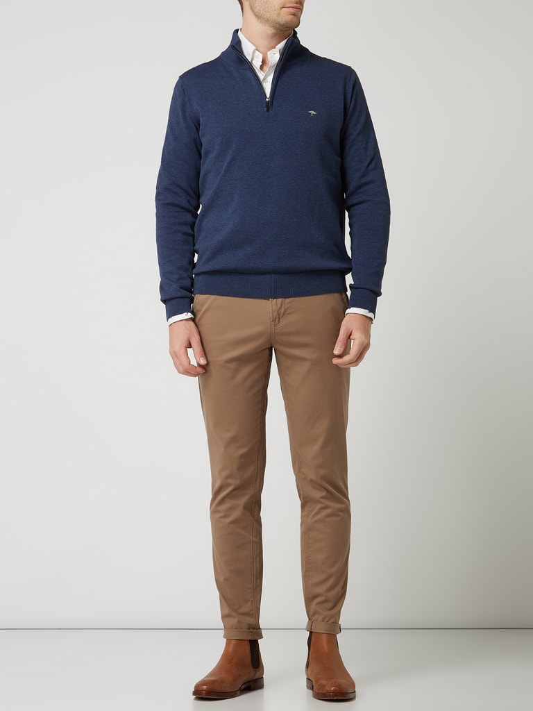 Licht flanellen jurk van puur katoen donkerolijfgroen • Prijs € 27,99 • online shop
