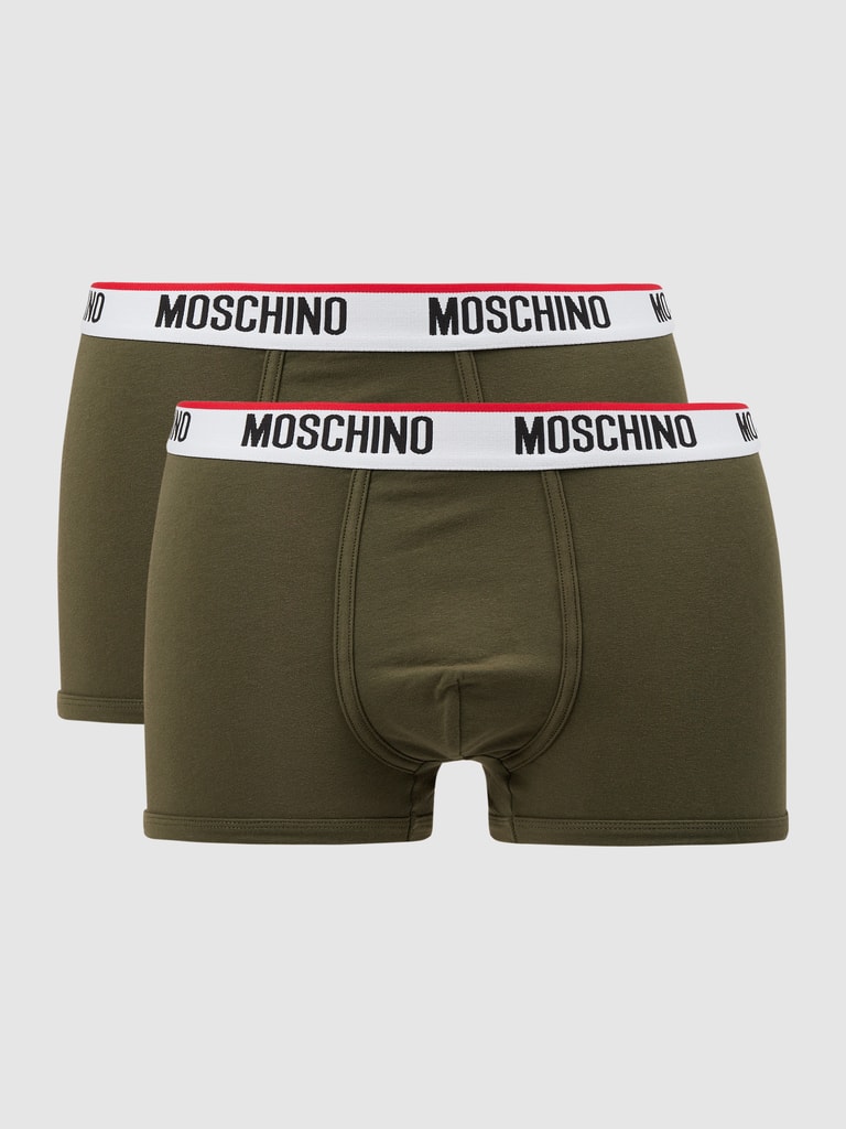 Moschino Swim + Underwear Trunks mit Stretch-Anteil im 2er-Pack 