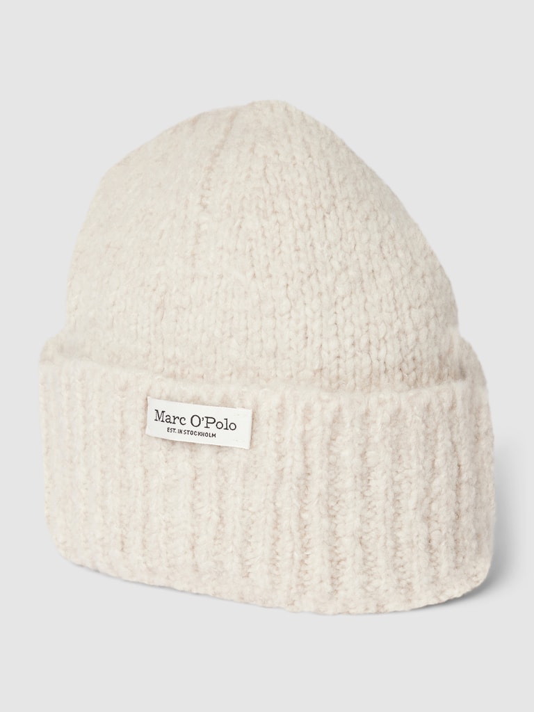 Kup online Marc O'Polo Czapka z naszywką z logo (złamany biały)