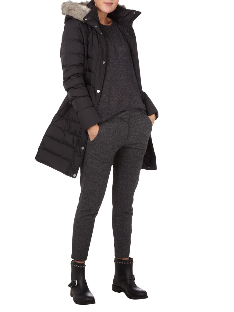 Tommy Hilfiger Daunenmantel mit abnehmbarer Kapuze (black) online 