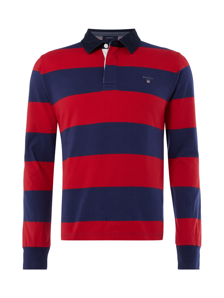 Gant RugbyShirt mit Blockstreifenmuster (rot) online kaufen