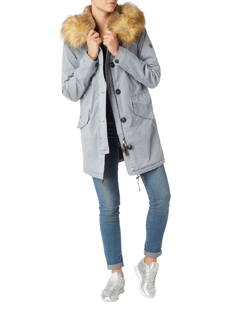 Blonde No. 8 Parka mit abnehmbarem Webpelz hellblau online kaufen