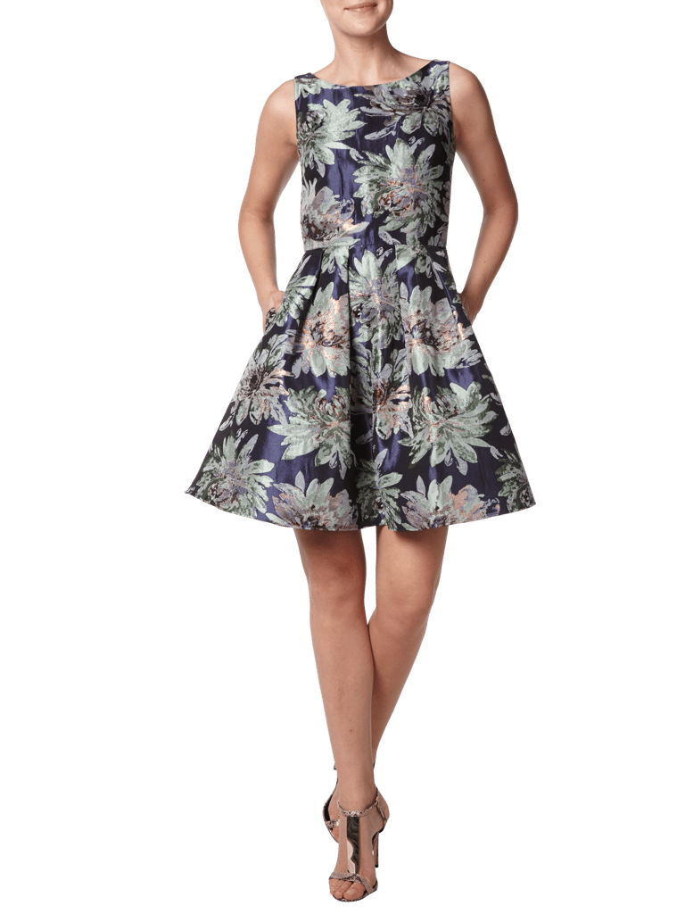 Swing Cocktailkleid mit floralem Muster (gruen) online kaufen
