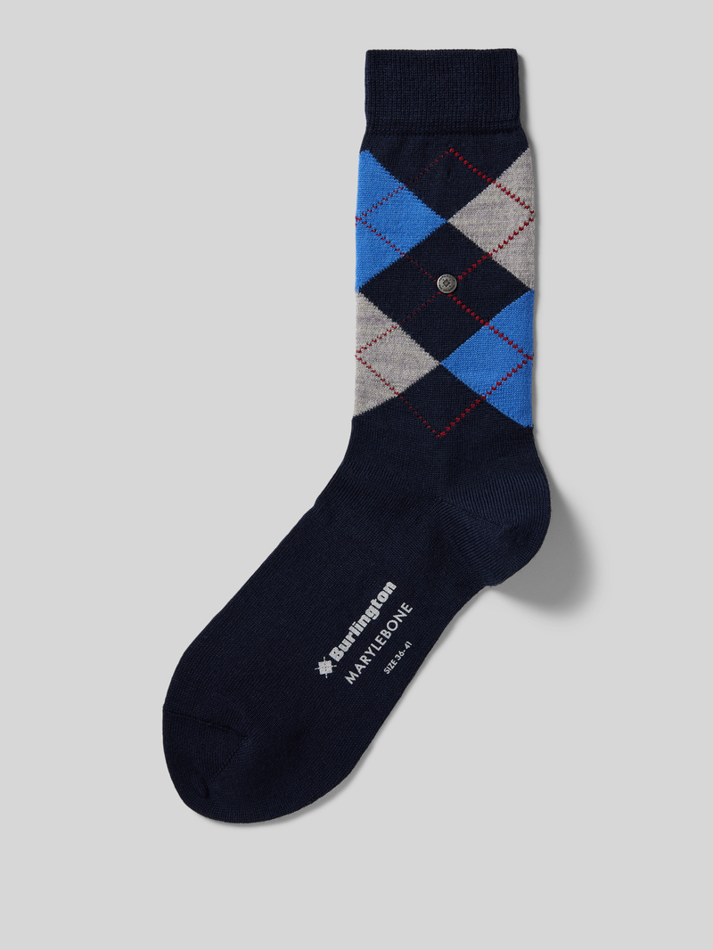 Burlington Sokken van scheerwolmix model 'Marylebone'