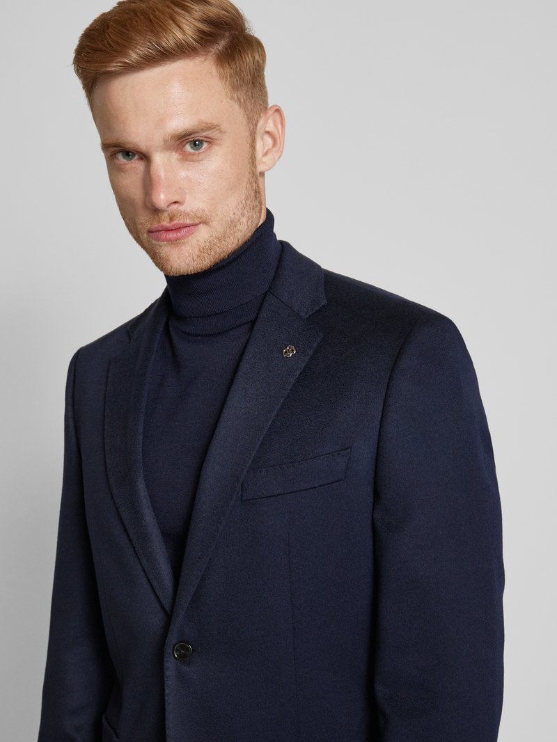 Boss 2-knoops colbert van viscose met reverskraag model 'Janson'
