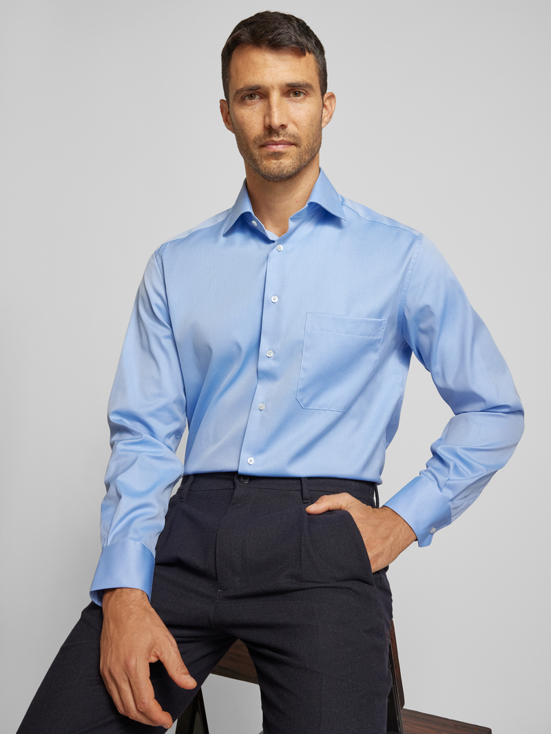 Eterna Comfort fit zakelijk overhemd met borstzak