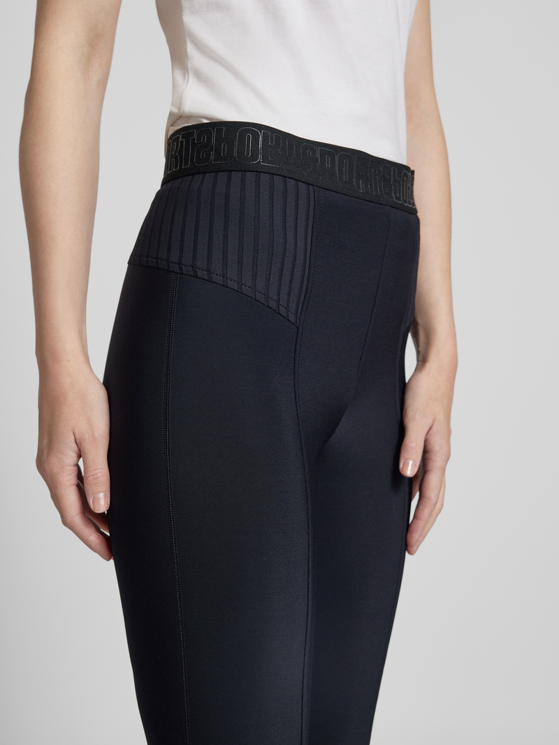 Marc Cain Slim fit stoffen broek met elastische band
