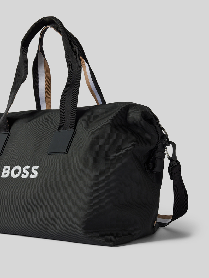 Boss Sporttas met labeldetail model 'Holdall'